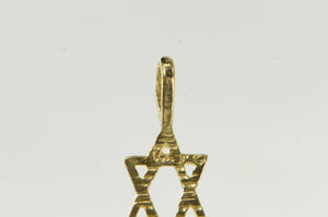 14K Star of David Jewish Faith Symbol Charm/Pendant Yellow Gold