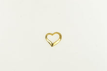 Load image into Gallery viewer, 14K Heart Curvy Love Symbol Valentine Charm/Pendant Yellow Gold