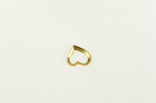 Load image into Gallery viewer, 14K Heart Curvy Love Symbol Valentine Charm/Pendant Yellow Gold
