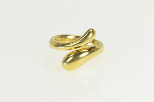 18K Tiffany & Co. Elsa Peretti Teardrop Bypass Ring Yellow Gold