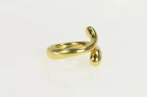 18K Tiffany & Co. Elsa Peretti Teardrop Bypass Ring Yellow Gold