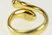 Load image into Gallery viewer, 18K Tiffany &amp; Co. Elsa Peretti Teardrop Bypass Ring Yellow Gold