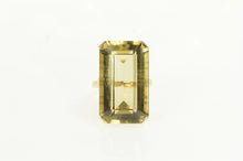 Load image into Gallery viewer, 14K 41.50 Ct Smoky Quartz Cocktail Statement Ring Yellow Gold