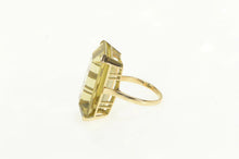 Load image into Gallery viewer, 14K 41.50 Ct Smoky Quartz Cocktail Statement Ring Yellow Gold