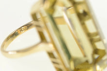 Load image into Gallery viewer, 14K 41.50 Ct Smoky Quartz Cocktail Statement Ring Yellow Gold