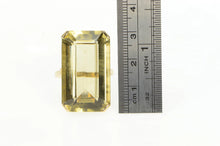 Load image into Gallery viewer, 14K 41.50 Ct Smoky Quartz Cocktail Statement Ring Yellow Gold