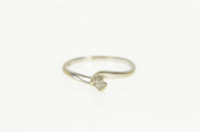 Load image into Gallery viewer, 10K Princess Diamond Solitaire Promise Engagement Ring White Gold