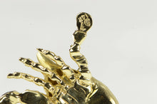 Load image into Gallery viewer, 14K 3D Crab Crustacean Cancer Astrology Zodiac Pendant Yellow Gold
