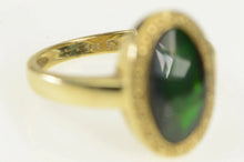 Load image into Gallery viewer, 14K Ammolite Faceted Triplet Oval Statement Ring Yellow Gold