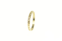 Load image into Gallery viewer, 14K Diamond Cut X Criss Cross Simple Band Ring Yellow Gold