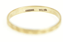 Load image into Gallery viewer, 14K Diamond Cut X Criss Cross Simple Band Ring Yellow Gold