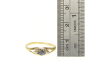 Load image into Gallery viewer, 10K Sapphire Diamond Accent Vintage Statement Ring Yellow Gold
