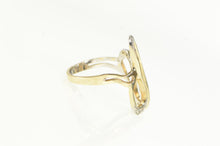 Load image into Gallery viewer, 14K Wavy Diamond Curvy Statement Freeform Ring Yellow Gold