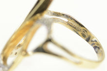 Load image into Gallery viewer, 14K Wavy Diamond Curvy Statement Freeform Ring Yellow Gold