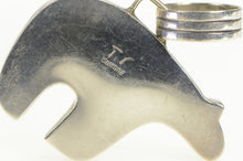 Load image into Gallery viewer, Sterling Silver Thomas Singer Navajo Heartline Fetish Bear Pendant