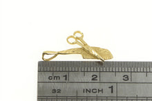 Load image into Gallery viewer, 14K Comb Scissors Hair Dresser Barber Stylist Charm/Pendant Yellow Gold