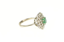 Load image into Gallery viewer, 14K 1.50 Ctw Emerald Diamond Halo Engagement Ring White Gold