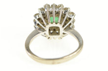 Load image into Gallery viewer, 14K 1.50 Ctw Emerald Diamond Halo Engagement Ring White Gold