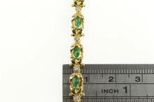 Load image into Gallery viewer, 14K 2.15 Ctw Natural Marquise Emerald Tennis Bracelet 6.75&quot; Yellow Gold