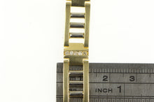 Load image into Gallery viewer, 14K 1.00 Ctw Diamond Bar Link Two Tone Tennis Bracelet 8&quot; Yellow Gold