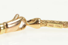 Load image into Gallery viewer, 14K Two Tone Diamond Woven Mesh Chain Bracelet 6.75&quot; Rose Gold