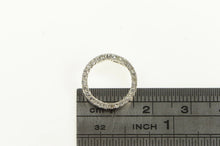 Load image into Gallery viewer, 14K Classic Round Diamond Circle Journey Pendant White Gold