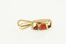 Load image into Gallery viewer, 14K Marquise Garnet Solitaire Vintage Simple Charm/Pendant Yellow Gold