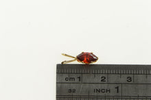 Load image into Gallery viewer, 14K Marquise Garnet Solitaire Vintage Simple Charm/Pendant Yellow Gold