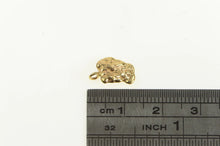 Load image into Gallery viewer, 14K Textured Nugget Raw Cluster Abstract Charm/Pendant Yellow Gold