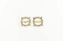 Load image into Gallery viewer, 14K 0.50 Ctw Diamond Halo Stud Enhancer Earring Jackets Yellow Gold