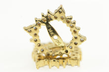 Load image into Gallery viewer, 14K 0.50 Ctw Diamond Halo Stud Enhancer Earring Jackets Yellow Gold