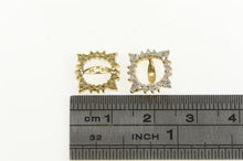 Load image into Gallery viewer, 14K 0.50 Ctw Diamond Halo Stud Enhancer Earring Jackets Yellow Gold