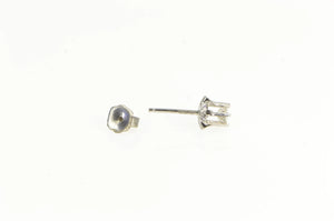 14K 1950's 0.17 Ct Diamond Solitaire Single Stud Earring Yellow Gold