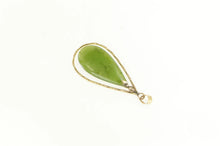 Load image into Gallery viewer, 14K Neprhite Tear Drop Dangle Retro Statement Pendant Yellow Gold