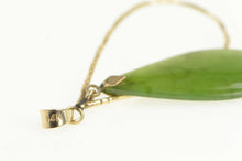 Load image into Gallery viewer, 14K Neprhite Tear Drop Dangle Retro Statement Pendant Yellow Gold