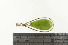 Load image into Gallery viewer, 14K Neprhite Tear Drop Dangle Retro Statement Pendant Yellow Gold