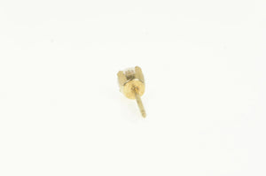 14K 0.21 Ct Diamond Round Solitaire Vintage Single Earring Yellow Gold