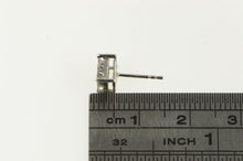Load image into Gallery viewer, 10K Princess Invisible Set Diamond Single Stud Earring White Gold