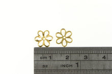 Load image into Gallery viewer, 14K Flower Daisy Nature Motif Stud Enhancer Earring Jackets Yellow Gold