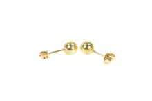 Load image into Gallery viewer, 14K 4.9mm Ball Classic Round Sphere Stud Earrings Yellow Gold