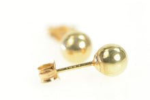 Load image into Gallery viewer, 14K 4.9mm Ball Classic Round Sphere Stud Earrings Yellow Gold