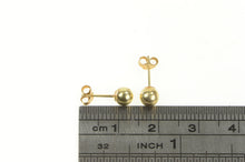 Load image into Gallery viewer, 14K 4.9mm Ball Classic Round Sphere Stud Earrings Yellow Gold