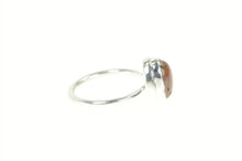 Load image into Gallery viewer, Sterling Silver Mexican Fire Opal Cabochon Bezel Vintage Ring