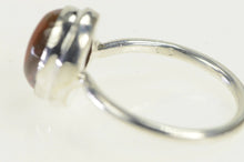 Load image into Gallery viewer, Sterling Silver Mexican Fire Opal Cabochon Bezel Vintage Ring