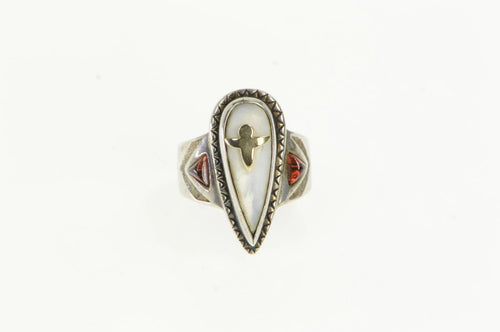 Sterling Silver Victoria Adams Ntv. American Mother of Pearl Ring