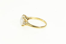 Load image into Gallery viewer, 14K 1950&#39;s Opal CZ Accent Vintage Statement Ring Yellow Gold