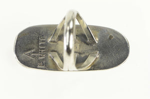 Sterling Silver Phillip White Ntv. American Coral Turquiose Ring