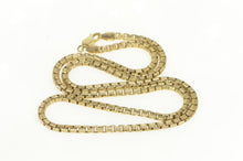 Load image into Gallery viewer, Sterling Silver Grooved Textured Rounded Box Link Chain Necklace 24&quot;