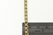 Load image into Gallery viewer, Sterling Silver Grooved Textured Rounded Box Link Chain Necklace 24&quot;