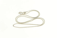 Load image into Gallery viewer, 14K 1.2mm Serpentine Retro Wavy Flat Chain Necklace 15&quot; White Gold